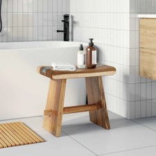 WALPLUS Bathroom Stool Natural