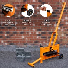 Block Splitter Paving Cutter Concrete Landscaping Stone Brick Tool Machine Wheel