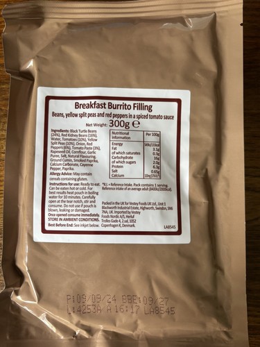 British army mod mre ration - british,