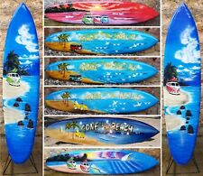 WOODEN DECORATIVE 100CM SURFBOARD SURFER BEACH CAMPERVAN MODEL BNIP / SU100V