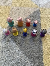 Peppa Pig Characters Pedro, Gerald etc 2003 x 9 Figures Cake Toppers Decoratiion