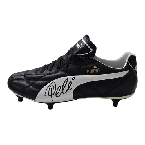 Pele signed puma football - signed,