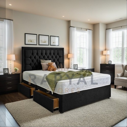 Plush divan bed set with - plush,