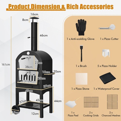 Outdoor pizza oven - pizza, wood-fired