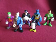 Collection of 6 DC Comics Imaginext Batman Figures incl. Penguin, Joker, 2-Face