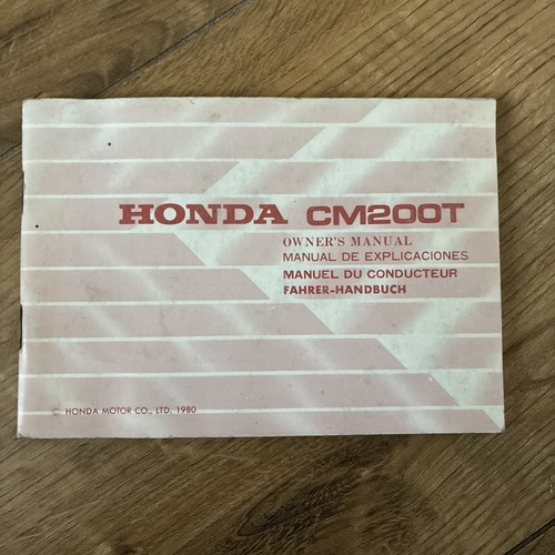 Honda cm200t owners manual - honda,