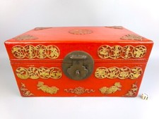 Large Chinese Box Chest. Red