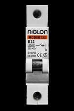NIGLON 32 AMP CURVE B 6kA MCB CIRCUIT BREAKER MCB6B132