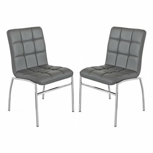 Coco grey faux leather - faux, dining