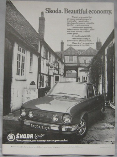 1977 skoda 110r coupe - skoda,