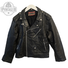Vintage Mens Leather Biker