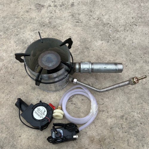Blue flame waste oil heater - blue,