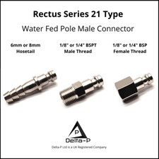 Water Fed Pole Systems Series 21 Window Cleaning Male Quick Microbore Coupler
