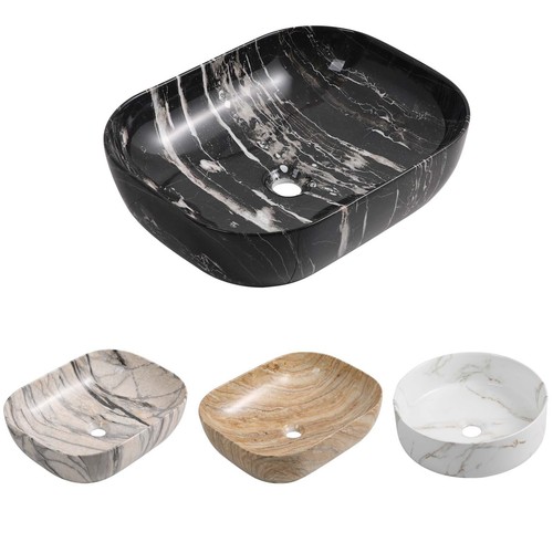 Bathroom marble effect basin - bathroom,