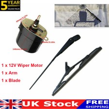 12V Universal Windscreen Wiper Motor with Arm Blade Set For Fishing-Boat Caravan