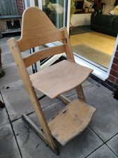 STOKKE Tripp Trapp High Chair VINTAGE Beech Wood Natural Wooden Baby Set