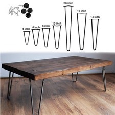 Set of HairPin Legs for Furniture – Stylish Metal Legs for Table, Desk & Bench