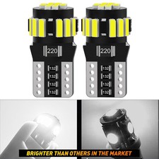 AUXITO 501 BULB PACK SIDE LIGHT NUMBER PLATE T10 LED LIGHTS SMD Wedge 194 168 x2