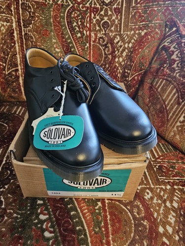 Solovair black leather gibson - black,