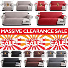Reversible Sofa Slip Covers Waterproof Couch Cover Pet Protector Quilted Throws