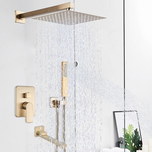 Concealed shower mixer - mixer, square