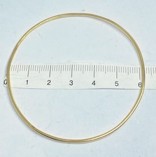 Gold Bangle 585 Solid Round