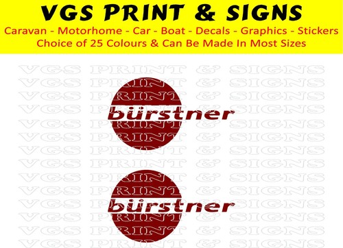 Burstner caravan decals - caravan,