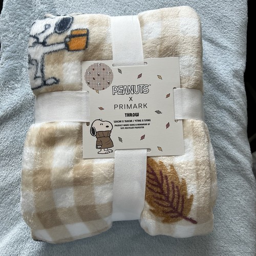 Peanuts primark throw 120cm - primark,