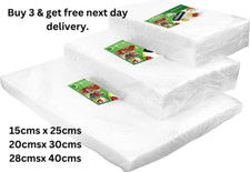 100/200 Food Vacuum Sealer Bags Vaccum Food Saver Storage Seal Bag Pack Embossed