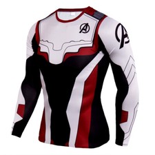 Avengers Endgame T-Shirt Cosplay Superhero Quantum Realm 3D Long Sleeve T-Shirts