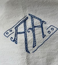 New VINTAGE FRENCH LINEN METIS SHEET MONO AA 200 x 285cm 