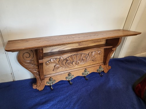 Vintage style carved - vintage, oak