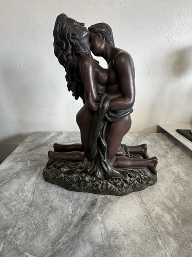 Erotic bronze figurine statue - bronze,