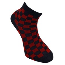 Bright Red/Black Checkered Socks