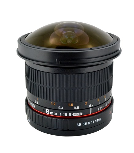Samyang 8mm 5 fisheye - f3.5,