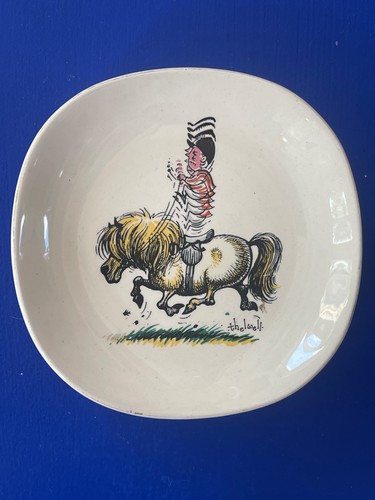 Vintage thelwell pony - pony, plate