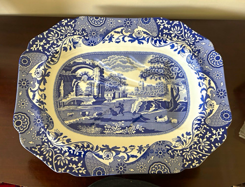 Spode italian blue - spode, white