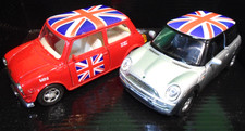 Welly 1:36 Classic Mini John Cooper Union Flag & Modern BMW Old & New Set 2001