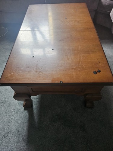 Wooden table with chess - table,