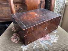 Antique Wooden Work Box for Restoration