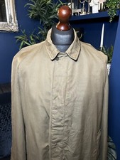 Vintage Aquascutum Aqua 5 Khaki Trench Coat Waterproof Mens XL Terraces Casuals