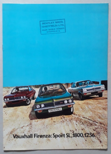 Vauxhall firenza brochure - brochure, 1972