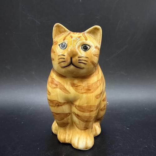 Cat figure quail pottery - cat,