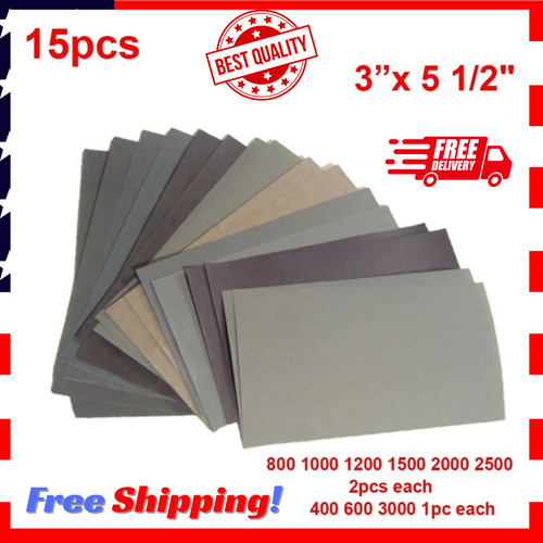 15pcs sandpaper 400 - sandpaper, grit