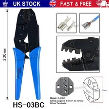 9" Ratchet Crimper Plier Cable