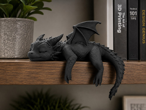 Sleeping baby dragon shelf - baby,