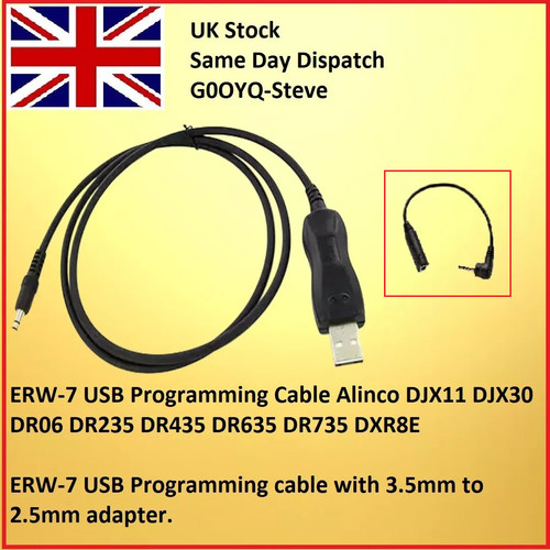 Erw usb programming - programming, cable