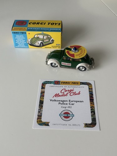 Corgi 492 volkswagen beetle - volkswagen,