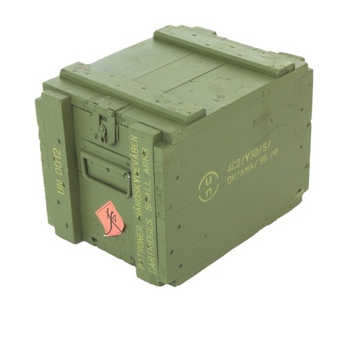 Danish army wooden ammo box - danish,