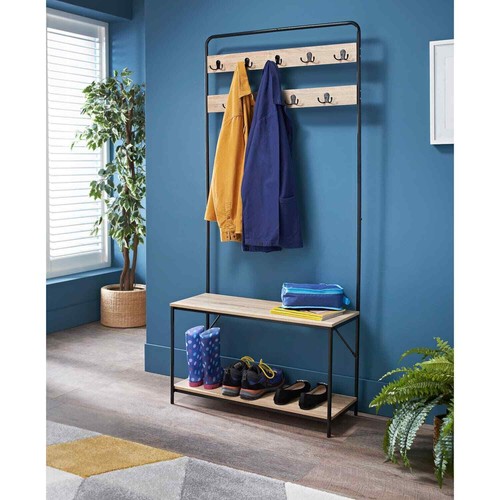 Coat rack with shoe - coat, storage